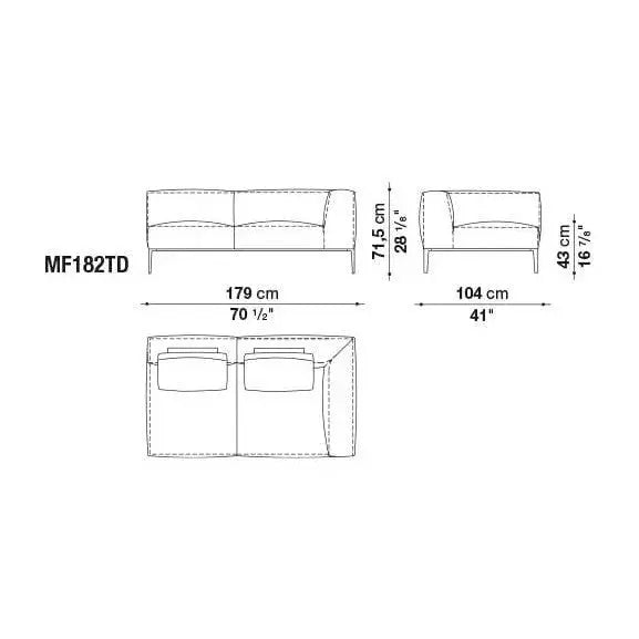 Michel Effe Sofa | B&B Italia | JANGEORGe Interior Design