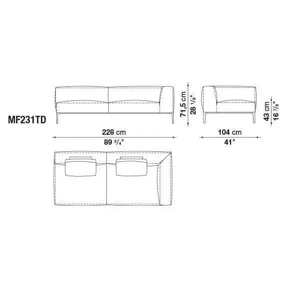 Michel Effe Sofa | B&B Italia | JANGEORGe Interior Design