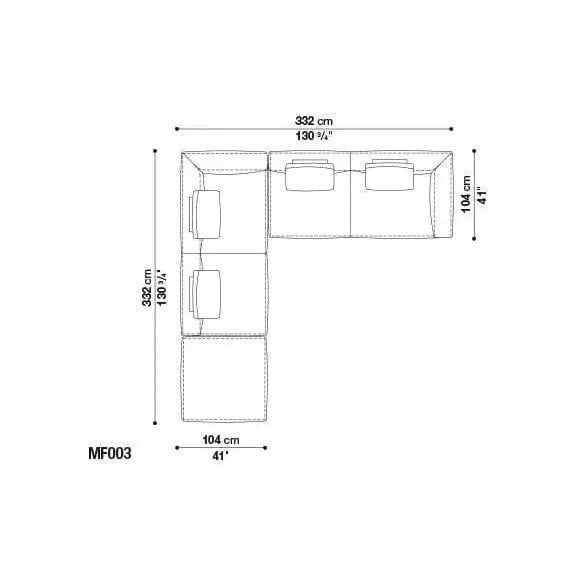 Michel Effe Sofa | B&B Italia | JANGEORGe Interior Design