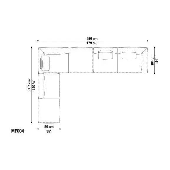 Michel Effe Sofa | B&B Italia | JANGEORGe Interior Design
