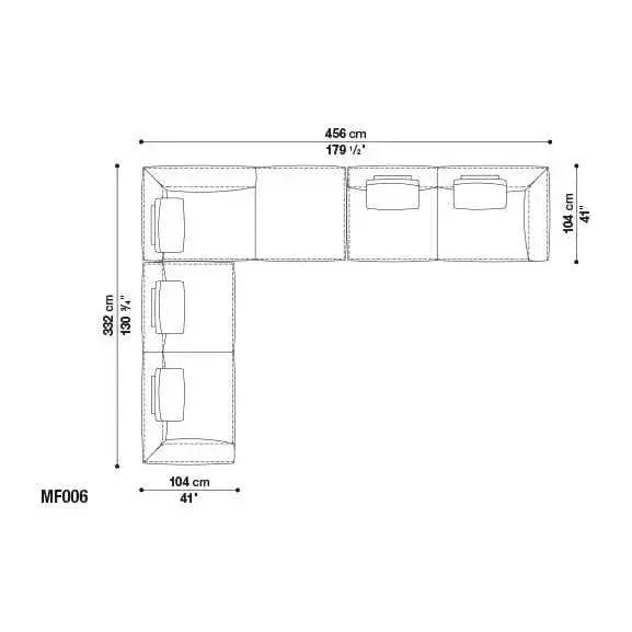 Michel Effe Sofa | B&B Italia | JANGEORGe Interior Design