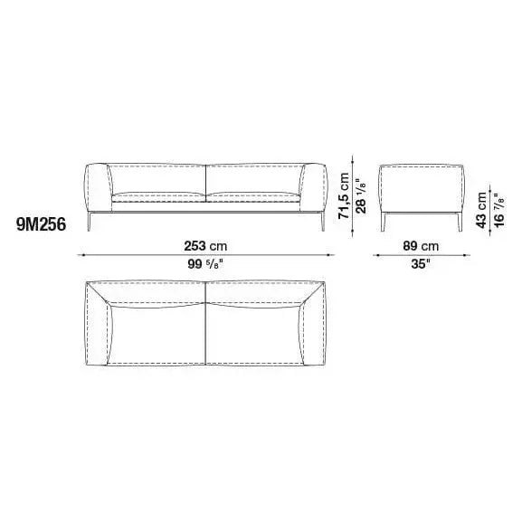 Michel Sofa | B&B Italia | JANGEORGe Interior Design
