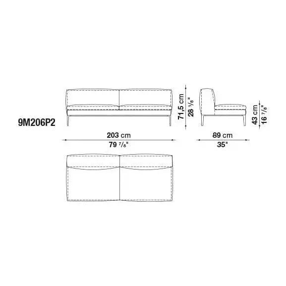 Michel Sofa | B&B Italia | JANGEORGe Interior Design
