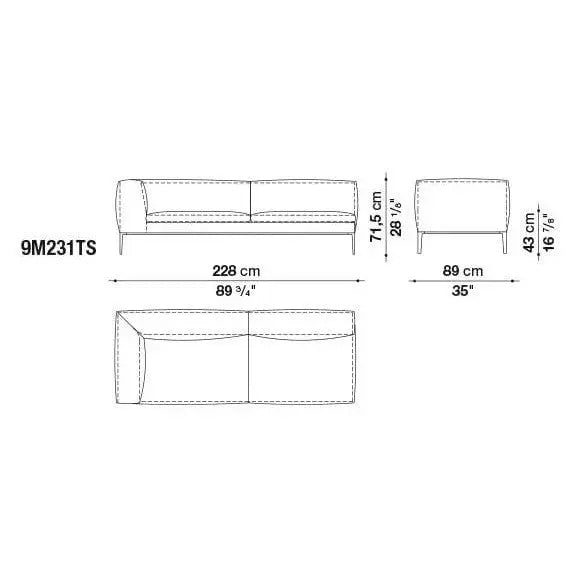 Michel Sofa | B&B Italia | JANGEORGe Interior Design