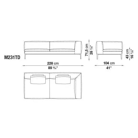 Michel Club Sofa | B&B Italia | JANGEORGe Interior Design