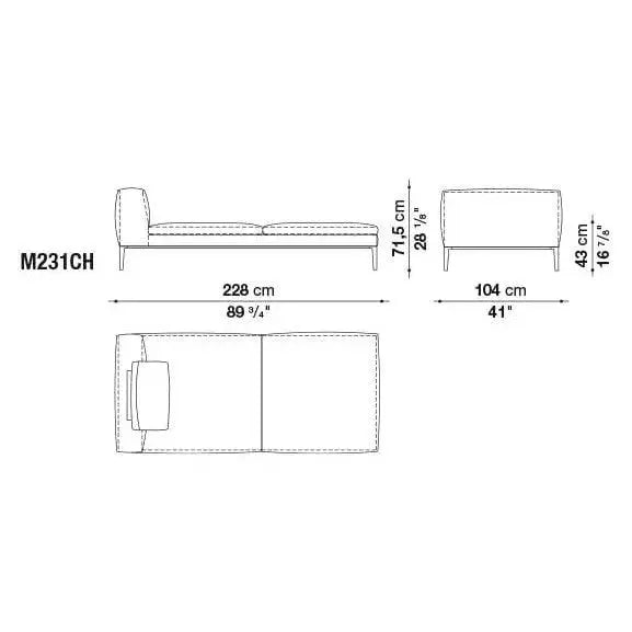 Michel Sofa | B&B Italia | JANGEORGe Interior Design