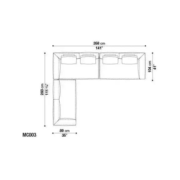 Michel Sofa | B&B Italia | JANGEORGe Interior Design