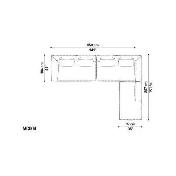 Michel Club Sofa | B&B Italia | JANGEORGe Interior Design