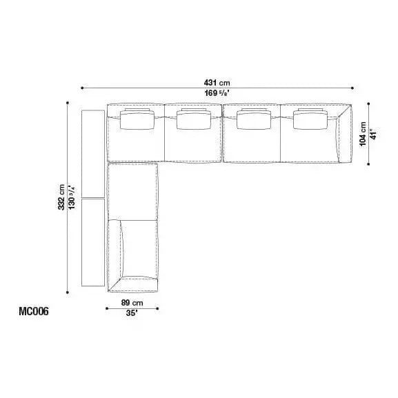Michel Club Sofa | B&B Italia | JANGEORGe Interior Design