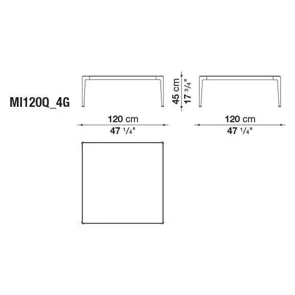 Mirto Outdoor Small Table | B&B Italia | JANGEORGe Interior Design