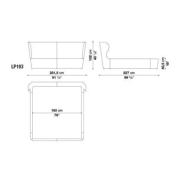 Papilio Bed | B&B Italia | JANGEORGe Interior Design