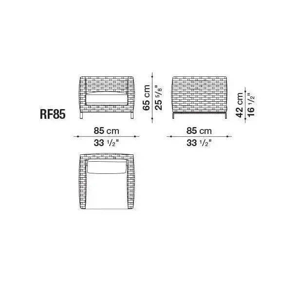Ray Outdoor Fabric Armchair | B&B Italia | JANGEORGe Interior Design