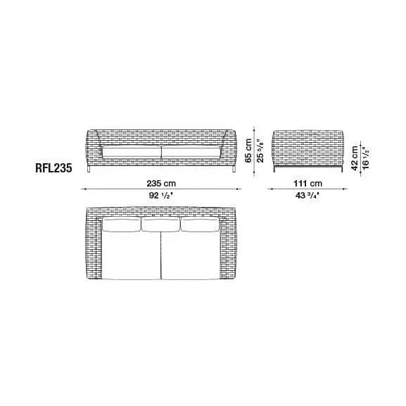 Ray Outdoor Fabric Sofa | B&B Italia | JANGEORGe Interior Design