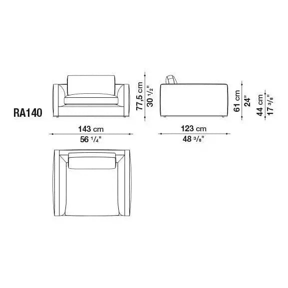Richard Armchair | B&B Italia | JANGEORGe Interior Design