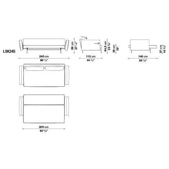 Saké Bed | B&B Italia | JANGEORGe Interior Design