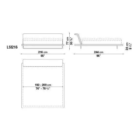 Siena Bed | B&B Italia | JANGEORGe Interior Design