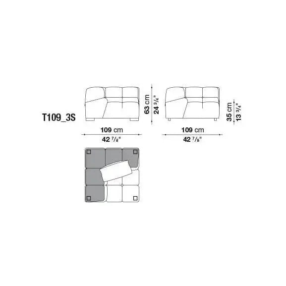 Tufty-Time Leather Sofa | B&B Italia | JANGEORGe Interior Design