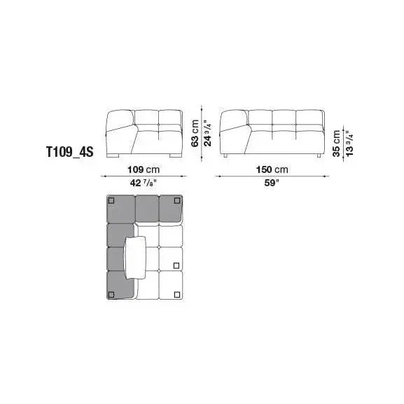 Tufty-Time Leather Sofa | B&B Italia | JANGEORGe Interior Design