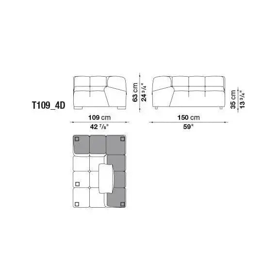 Tufty-Time Leather Sofa | B&B Italia | JANGEORGe Interior Design