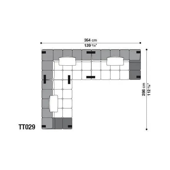 Tufty-Time Leather Sofa | B&B Italia | JANGEORGe Interior Design