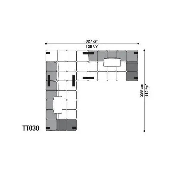 Tufty-Time Leather Sofa | B&B Italia | JANGEORGe Interior Design