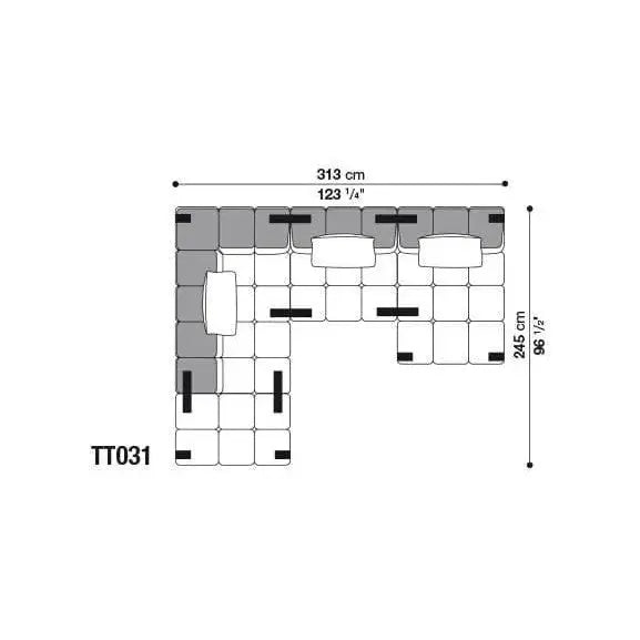 Tufty-Time Leather Sofa | B&B Italia | JANGEORGe Interior Design