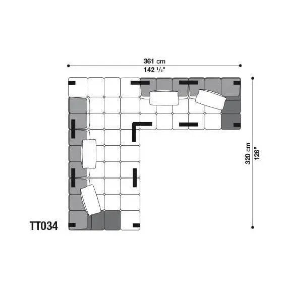 Tufty-Time Leather Sofa | B&B Italia | JANGEORGe Interior Design