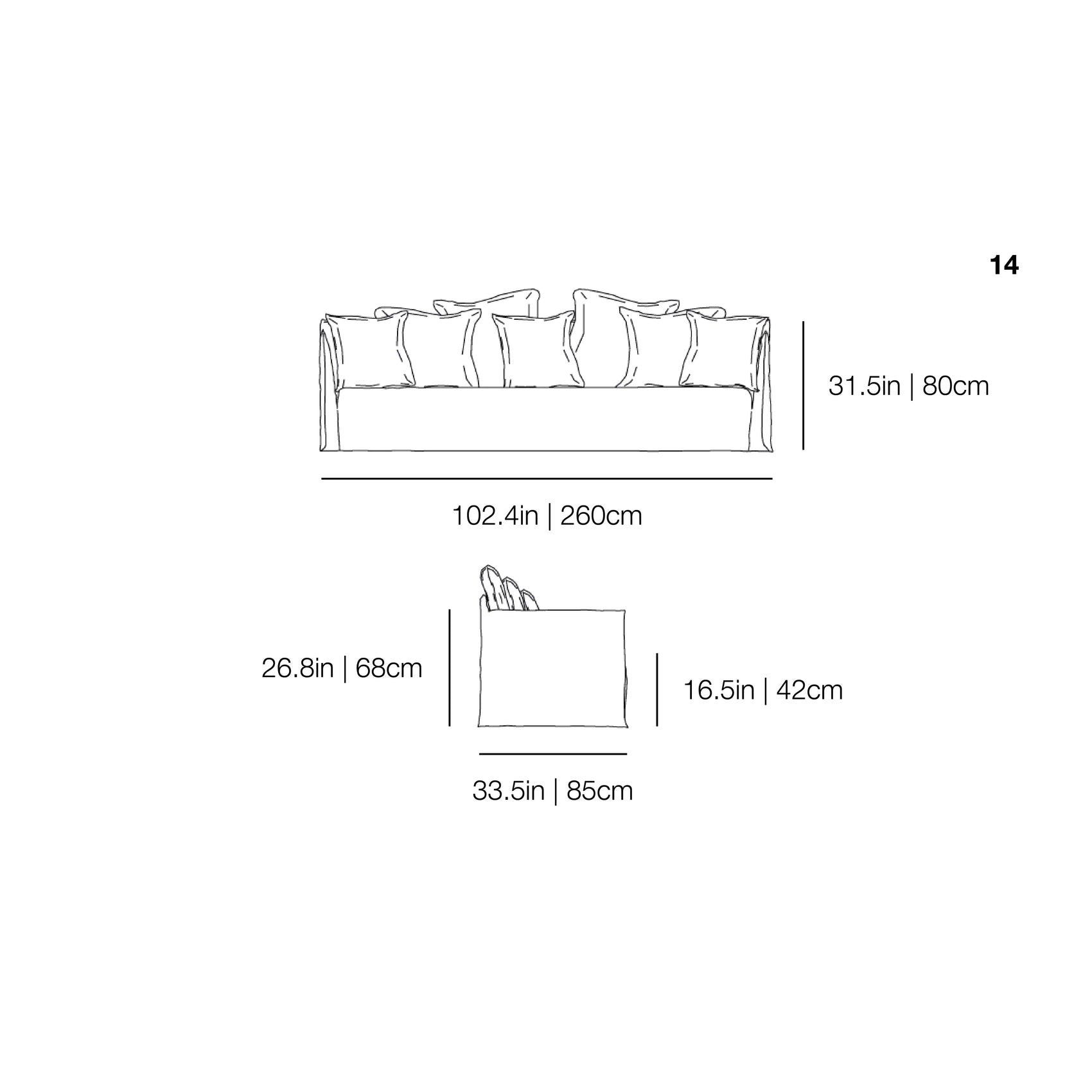 Ghost 14 Sofa | Gervasoni | JANGEORGe Interior Design