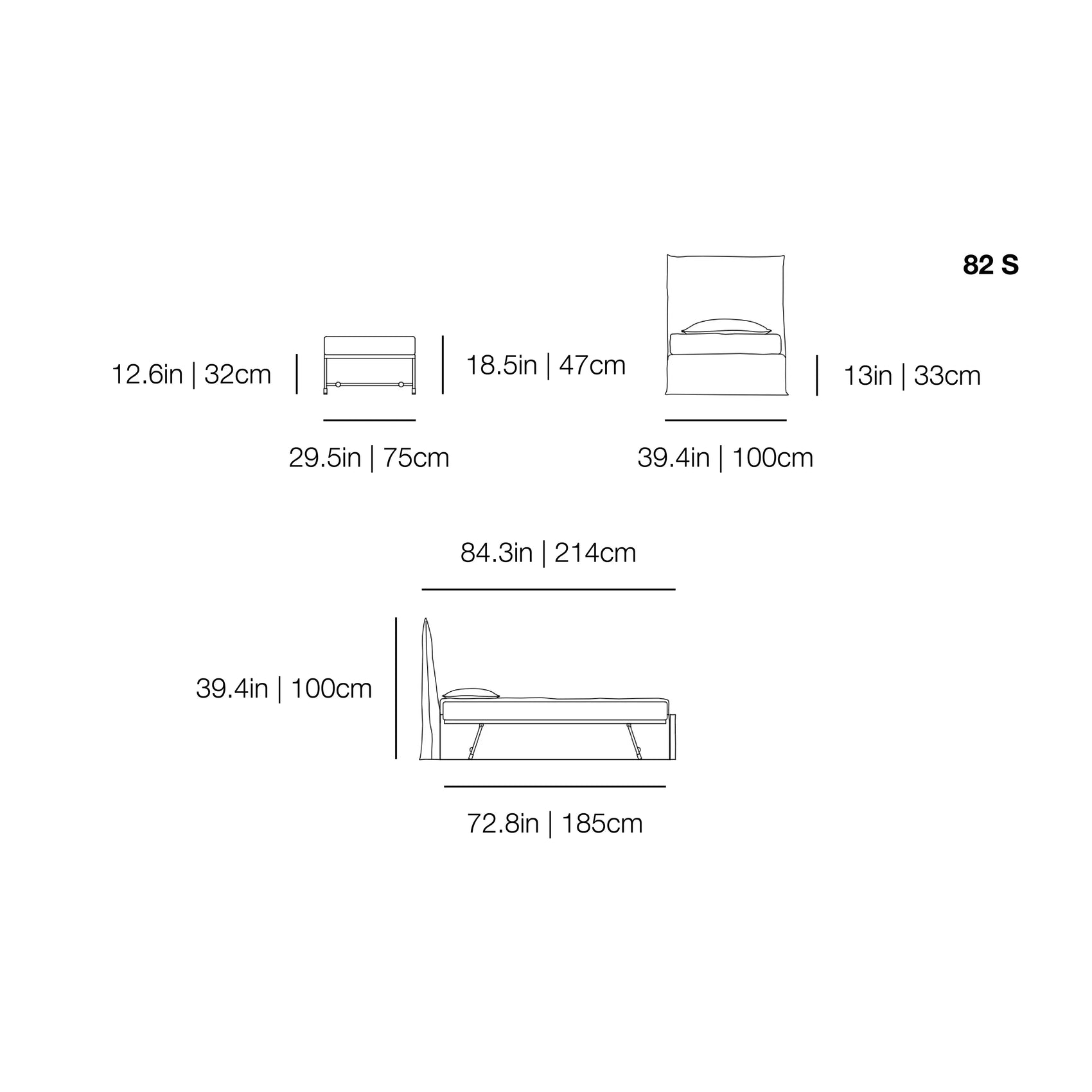 Ghost 82 S Trundle Bed | Gervasoni | JANGEORGe Interior Design