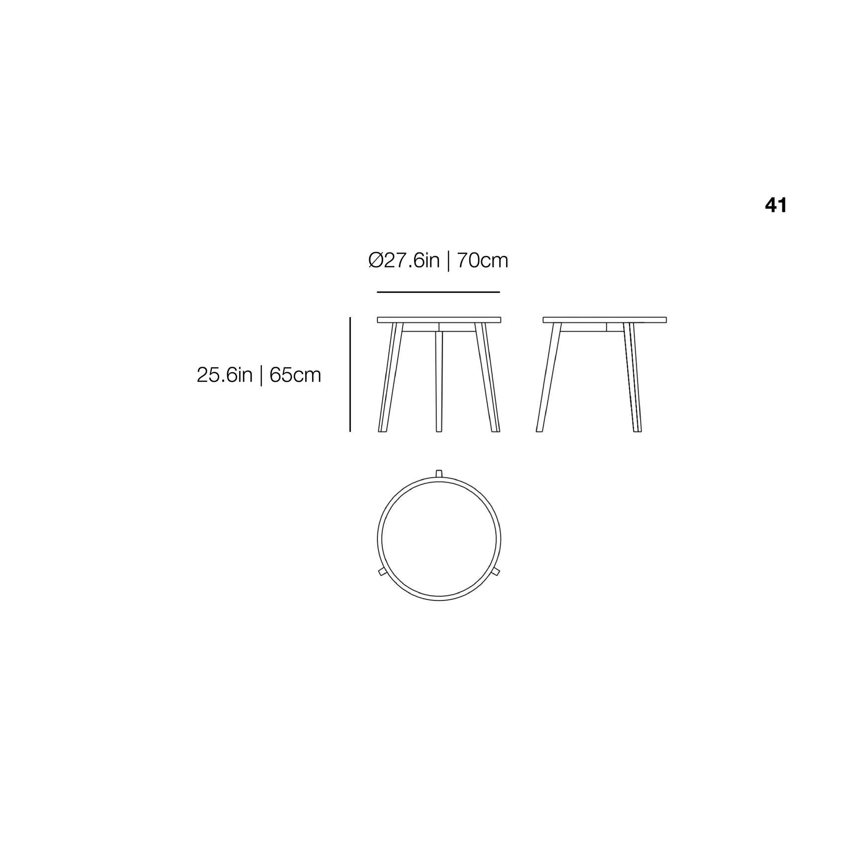Gray 41 Side Table | Gervasoni | JANGEORGe Interior Design