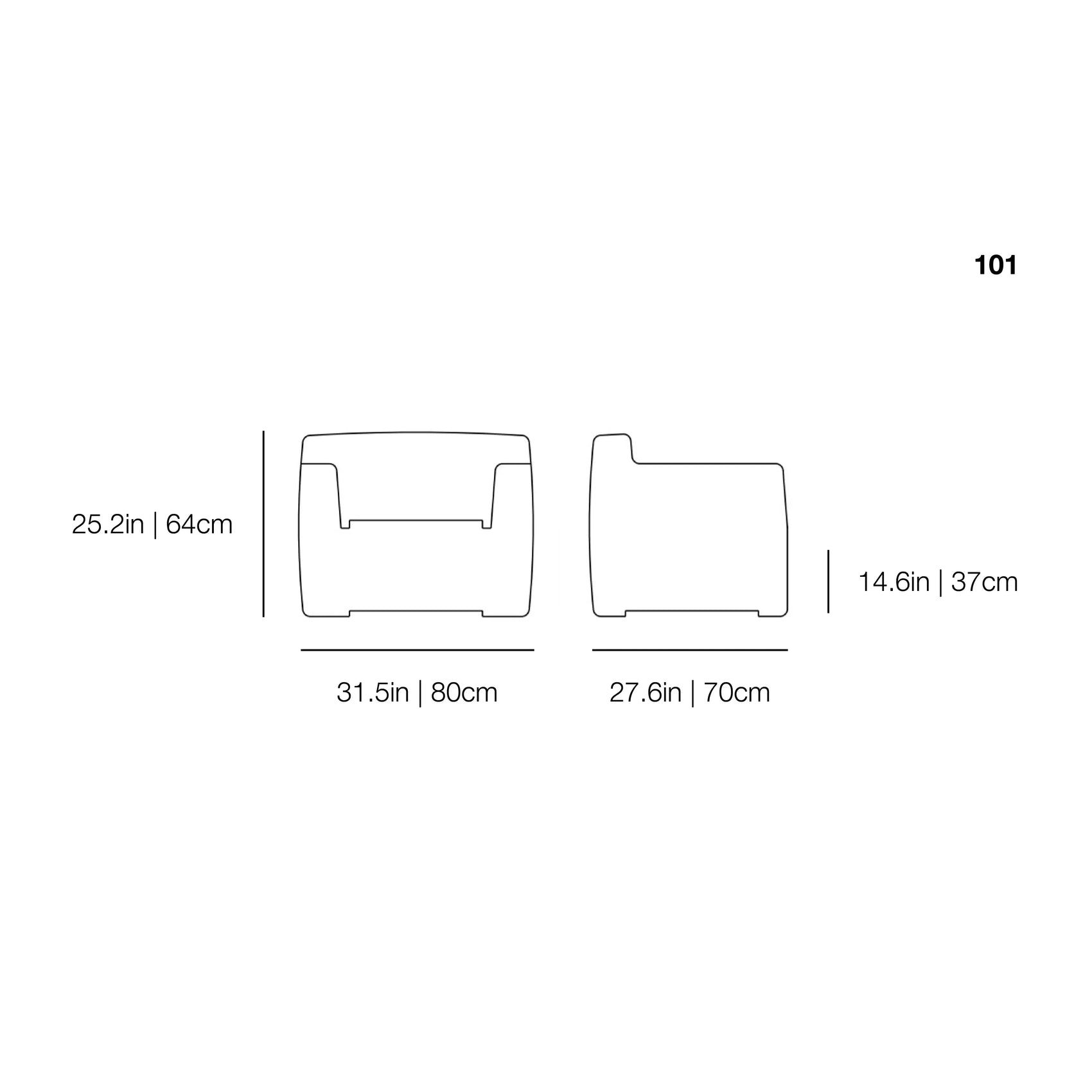 InOut 101 Outdoor Armchair | Gervasoni | JANGEORGe Interior Design