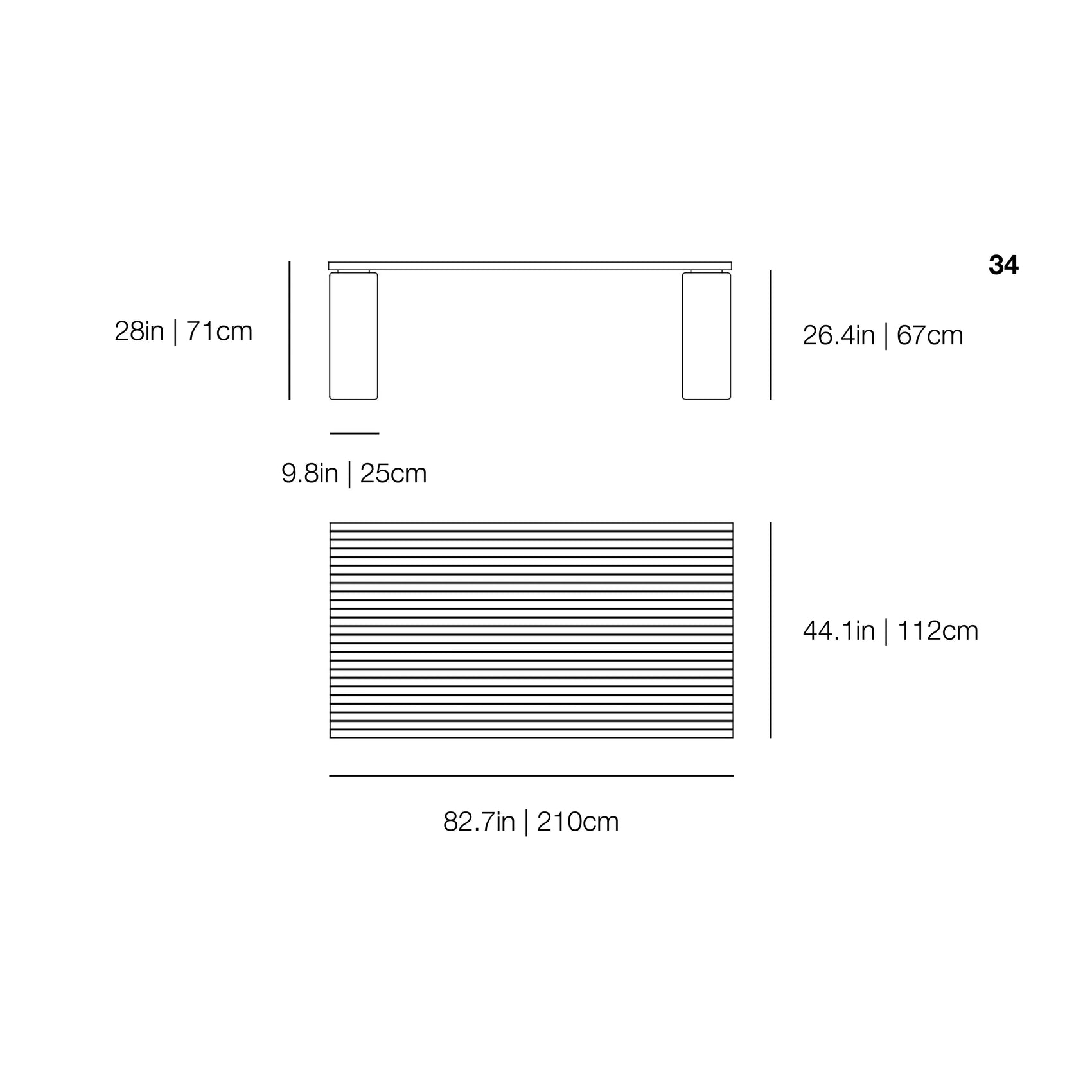InOut 34 Dining Table | Gervasoni | JANGEORGe Interior Design