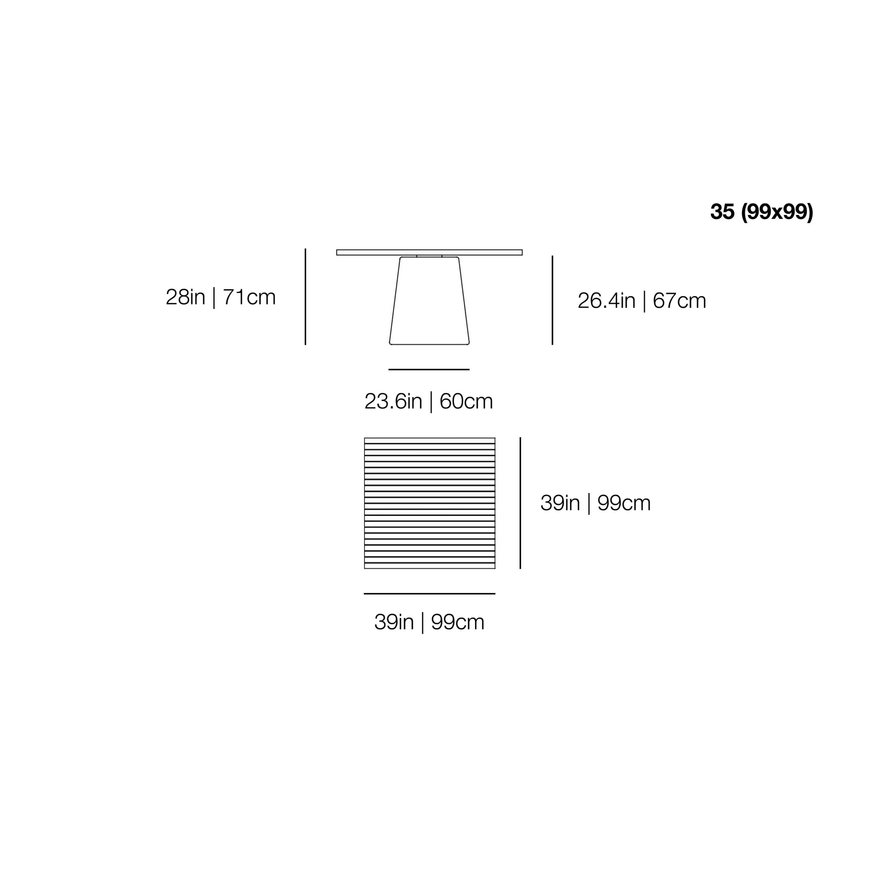InOut 35 Dining Table | Gervasoni | JANGEORGe Interior Design
