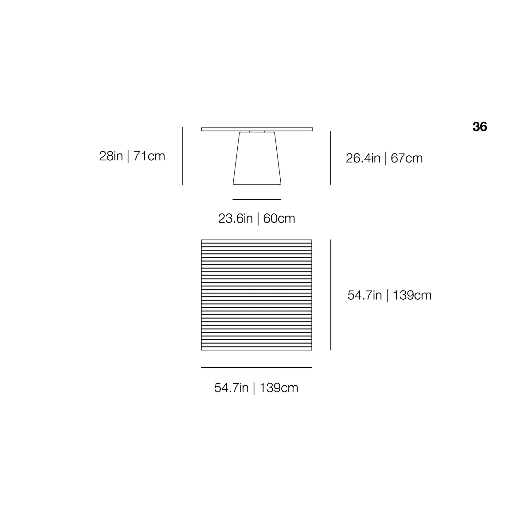 InOut 36 Dining Table | Gervasoni | JANGEORGe Interior Design