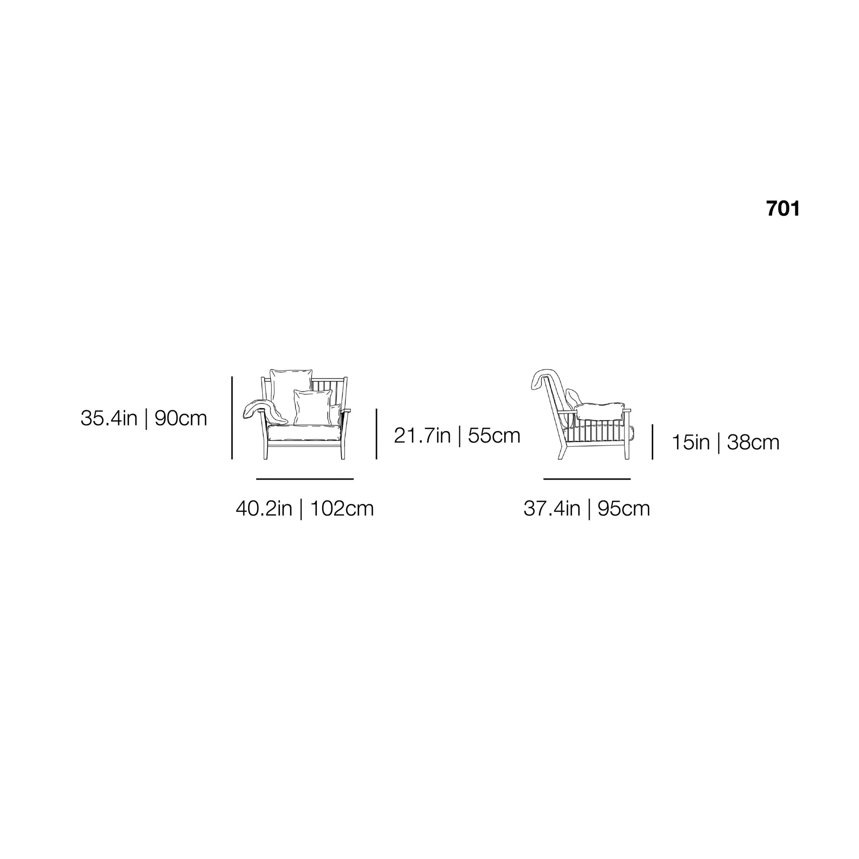 InOut 701 Armchair | Gervasoni | JANGEORGe Interior Design