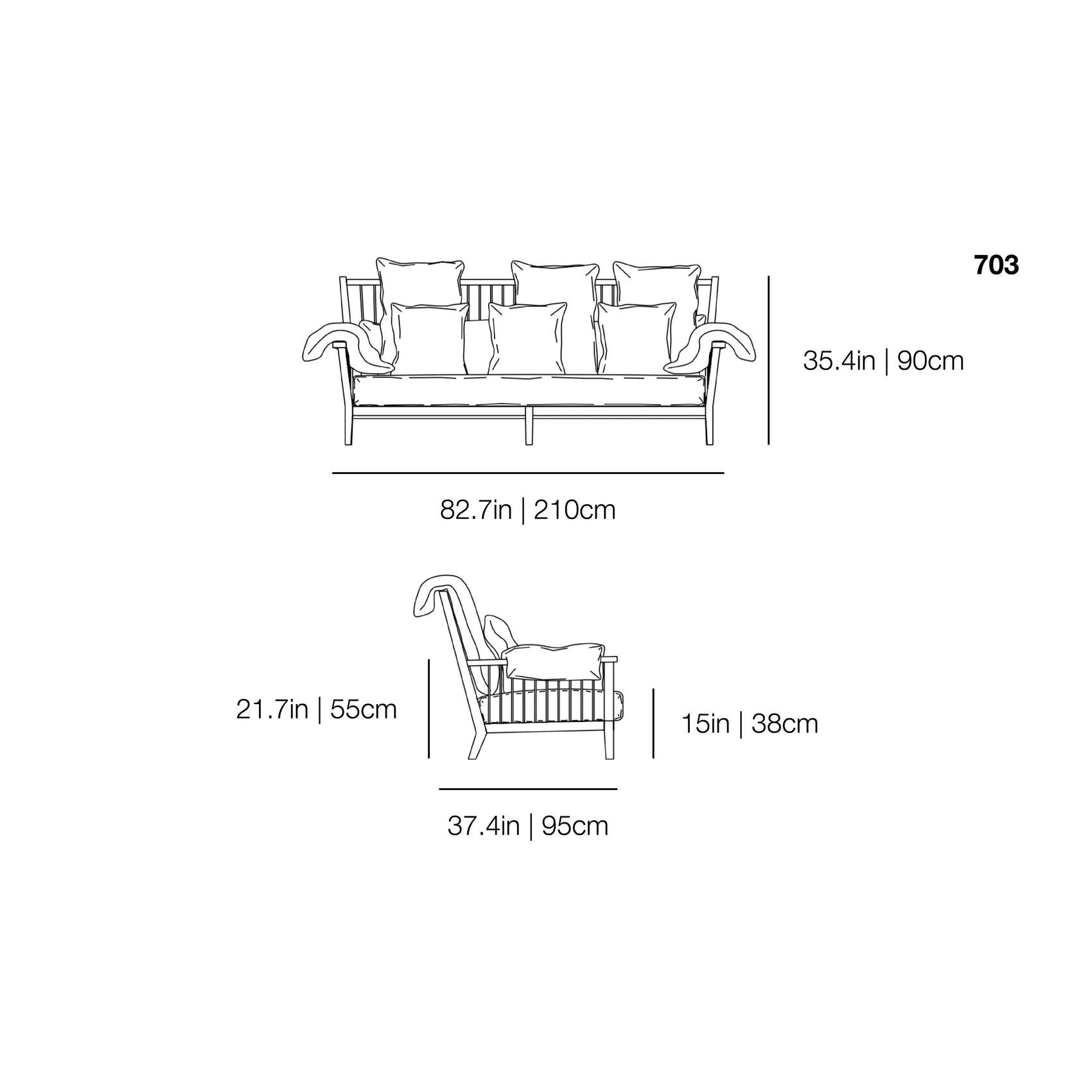 InOut 703 Outdoor Sofa | Gervasoni | JANGEORGe Interior Design