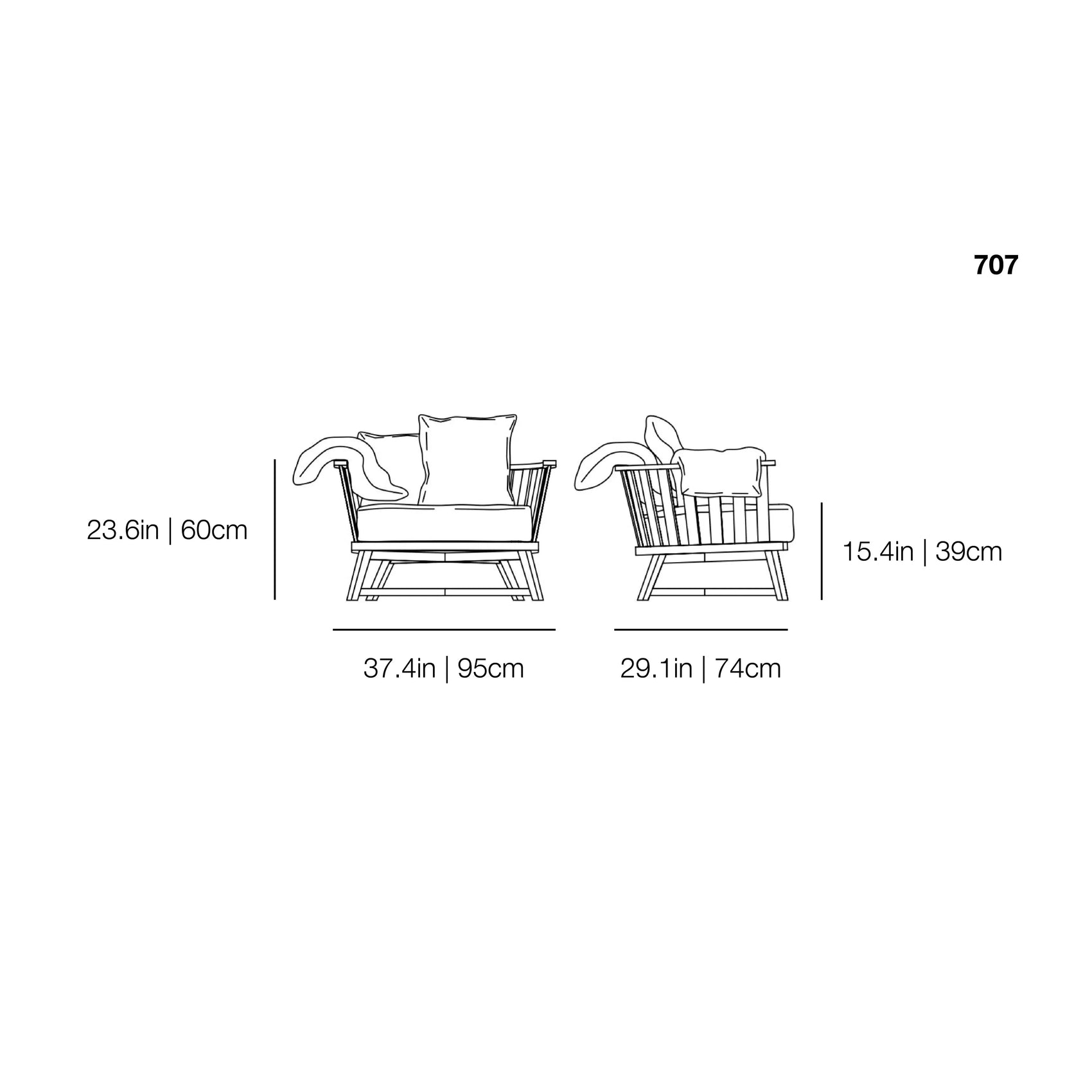 InOut 707 Outdoor Armchair | Gervasoni | JANGEORGe Interior Design