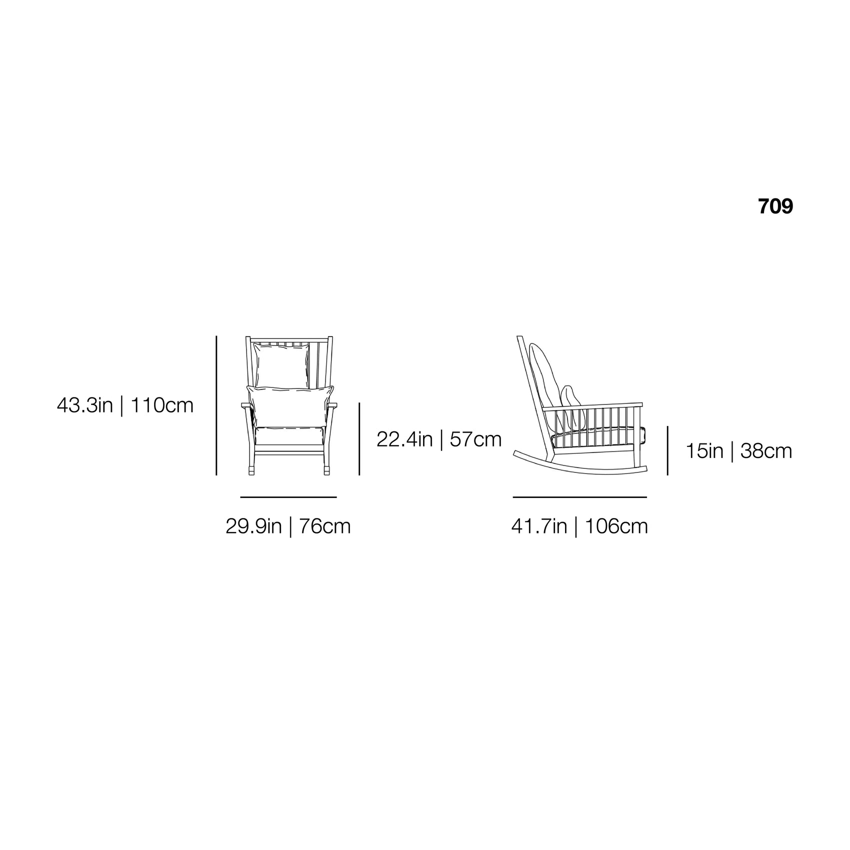 InOut 709 Outdoor Rocking Chair | Gervasoni | JANGEORGe Interior Design