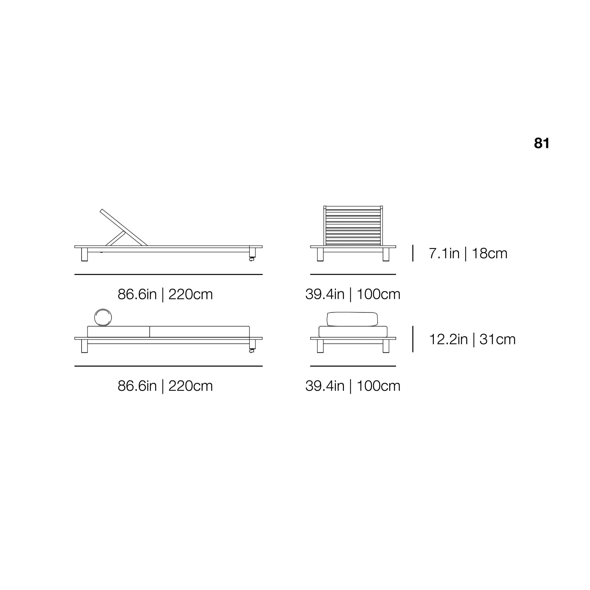 InOut 81 Daybed | Gervasoni | JANGEORGe Interior Design