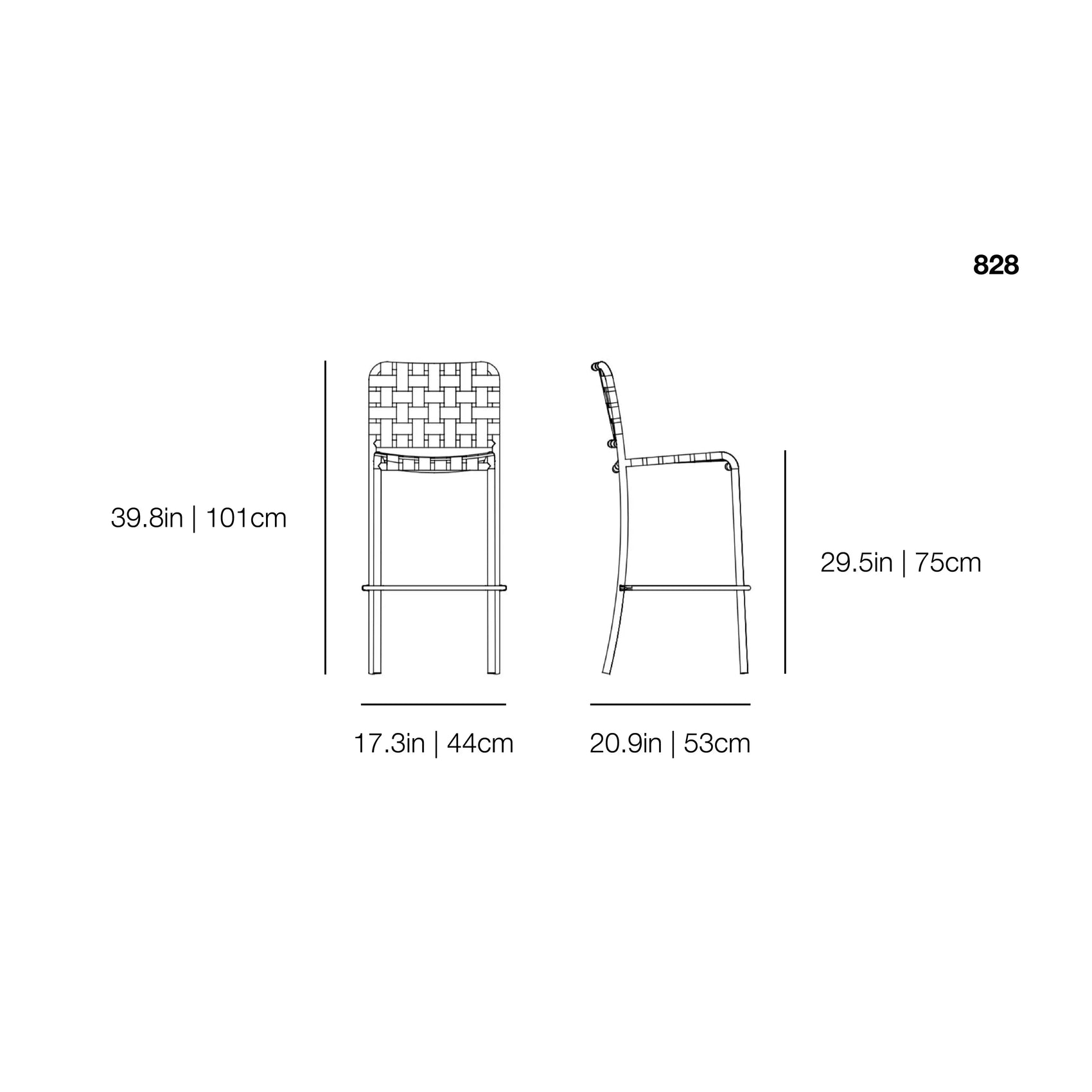 InOut 828 Outdoor Barstool | Gervasoni | JANGEORGe Interior Design