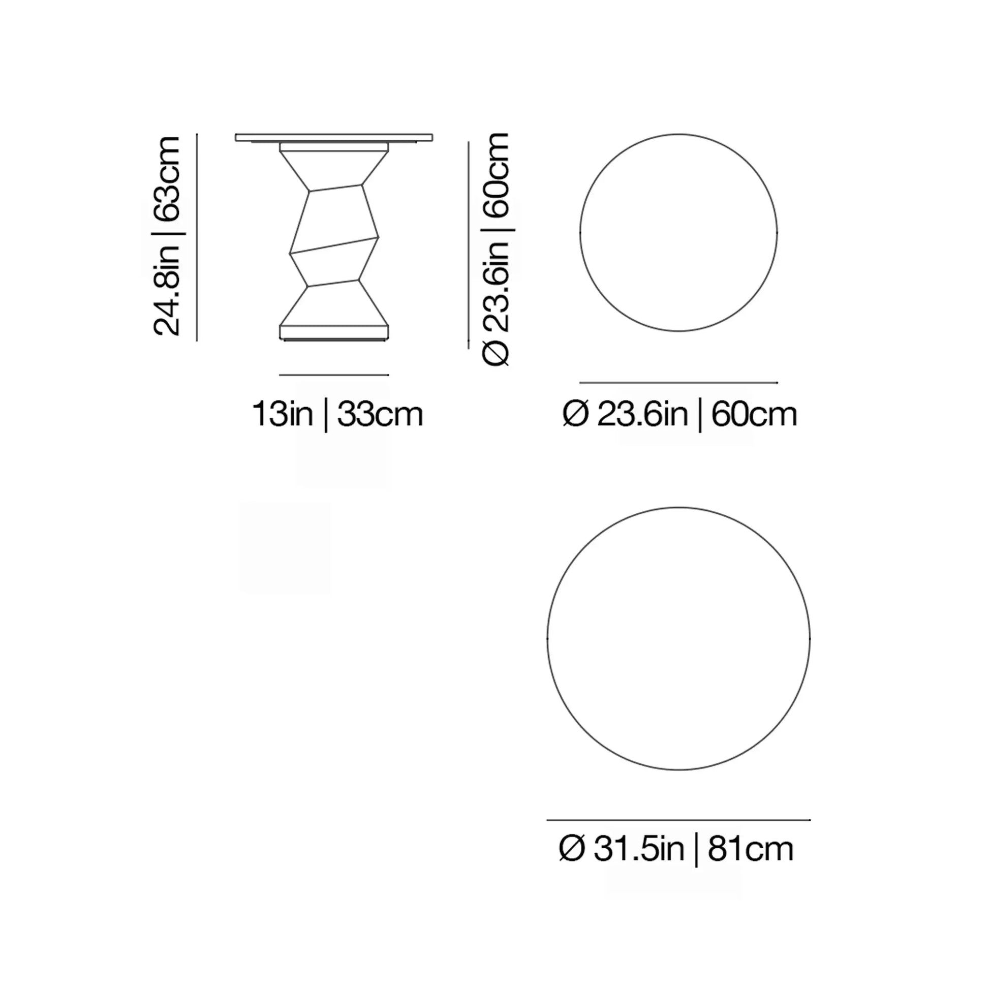 InOut 838 Round Table | Gervasoni | JANGEORGe Interior Design