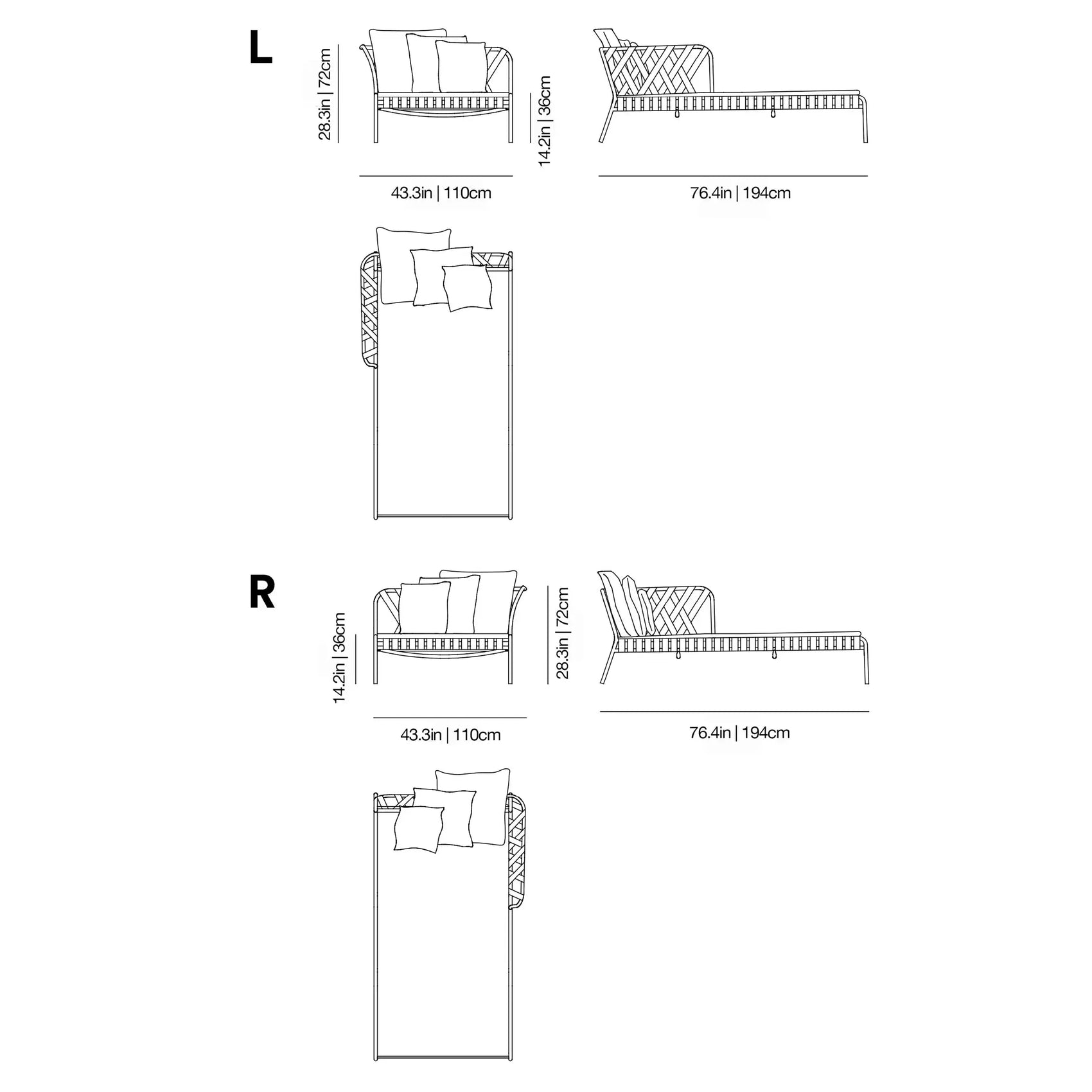 InOut 859 L-R Daybed | Gervasoni | JANGEORGe Interior Design