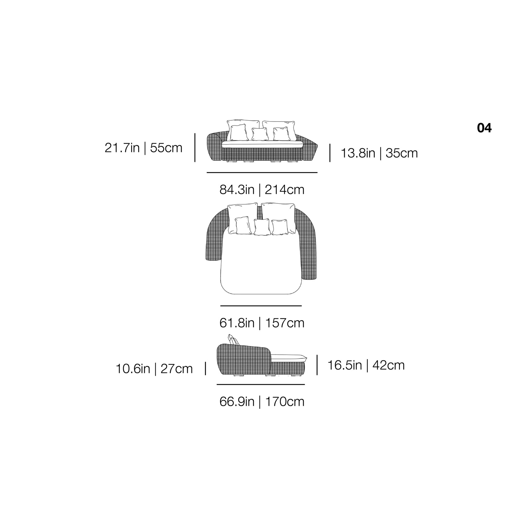 Panda 04 Outdoor Day Bed | Gervasoni | JANGEORGe Interior Design