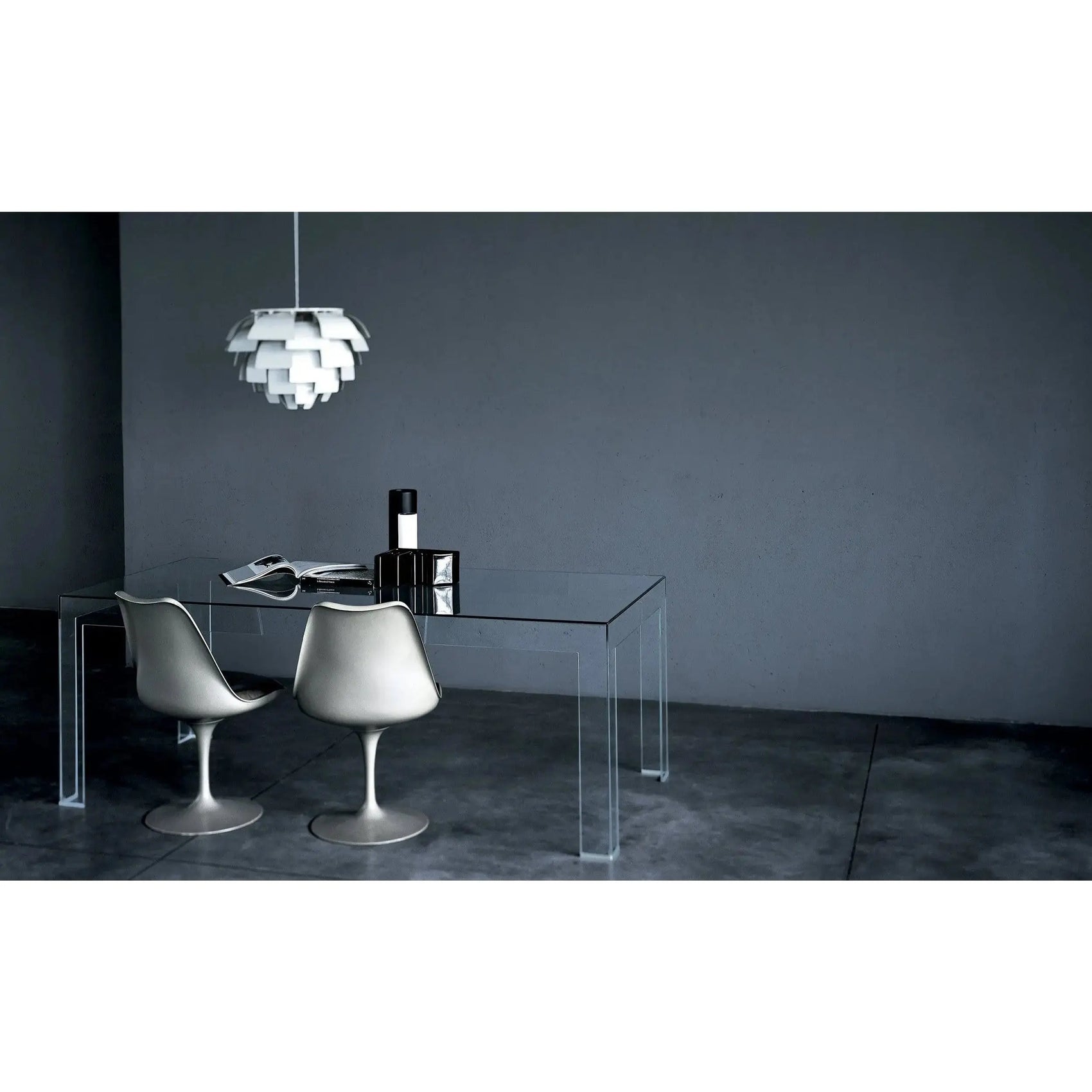 Atlantis Tavoli Alti Glass Dining Table | Glas Italia | JANGEORGe Interior Design