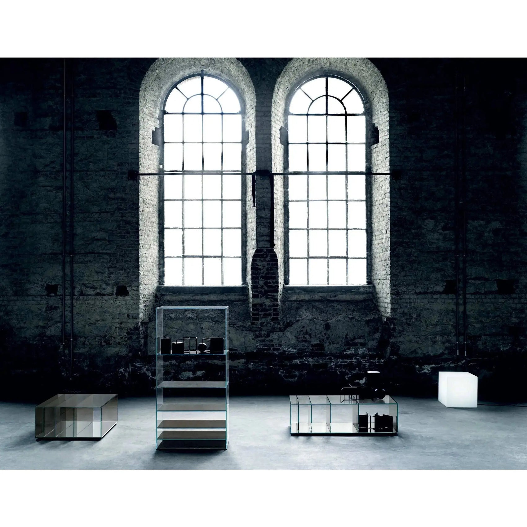 Deep Sea Glass Bookcase | Glas Italia | JANGEORGe Interior Design