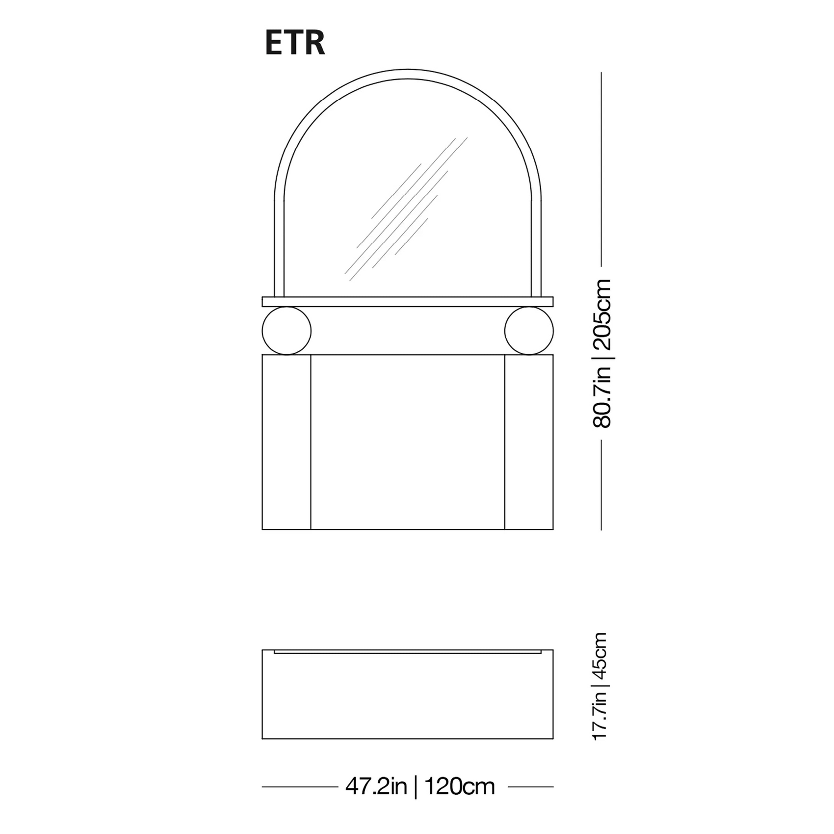 Etrusco Mirror | Glas Italia | JANGEORGe Interior Design