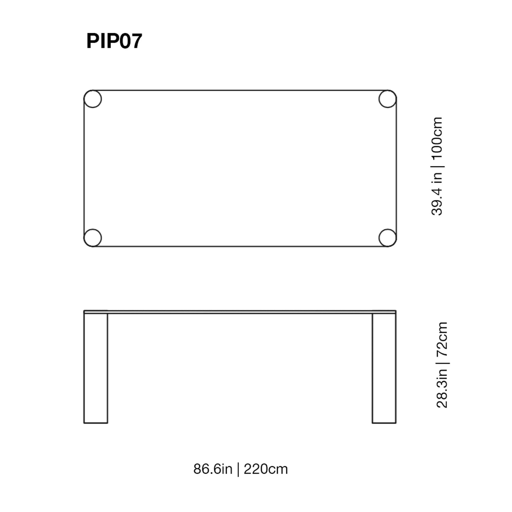 Pipeline High Glass Table | Glas Italia | JANGEORGe Interior Design