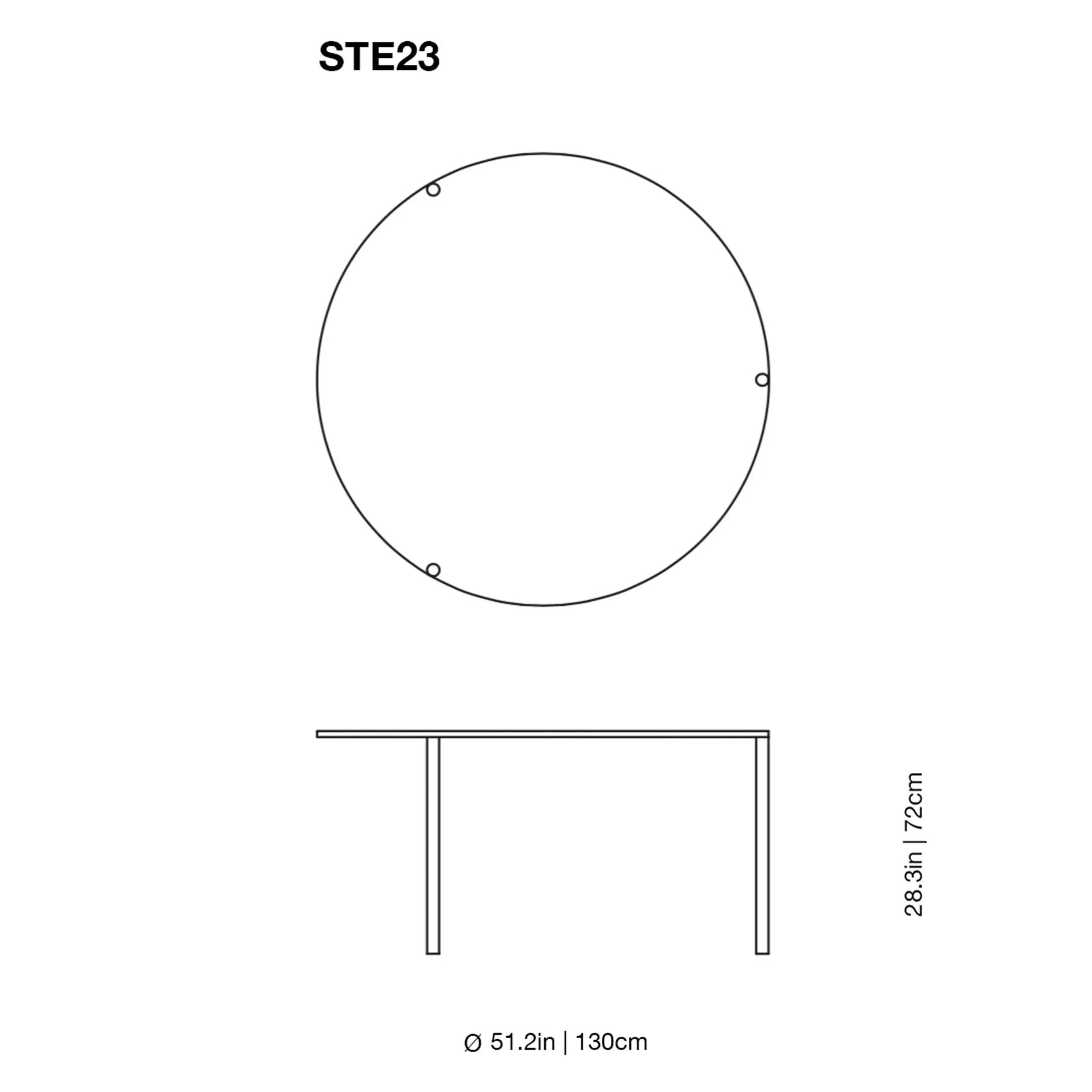 Steel Glass Round Table | Glas Italia | JANGEORGe Interior Design