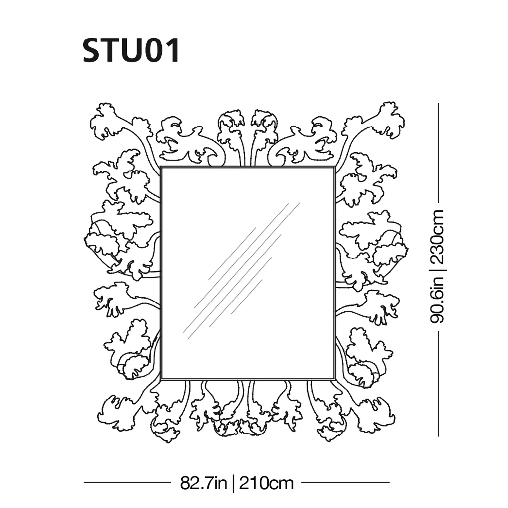 Sturm und Drang Mirror | Glas Italia | JANGEORGe Interior Design
