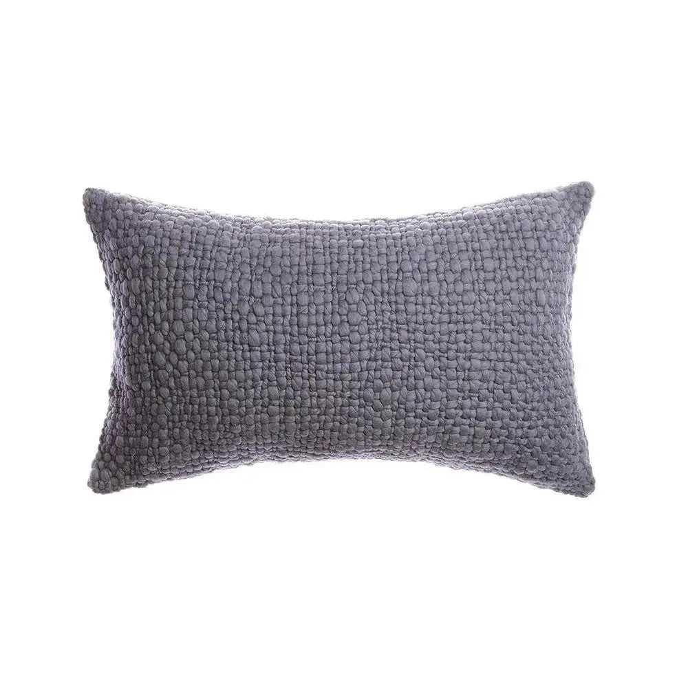 Alma - Chunky Wool Lumbar Pillow | Homelosophy | JANGEORGe Interior Design